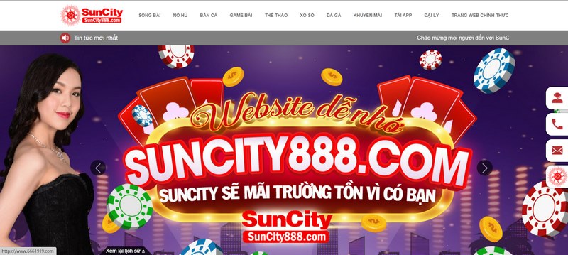 SUNCITY sở hữu bề dày kinh nghiệm lâu năm trên thị trường iGaming